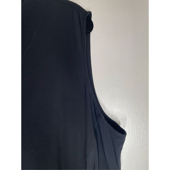 Athleta Black Sleeveless Romper Hike Walk Resort Casual Street Wear Preppy - Picture 10 of 16